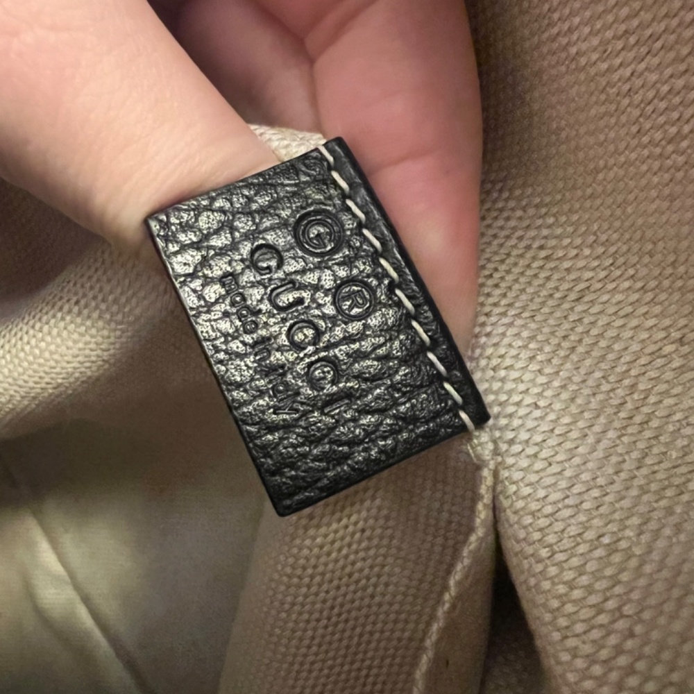 Gucci Pebbled Calfskin Soho Chain Backpack- BLACK - Picture 3 of 6